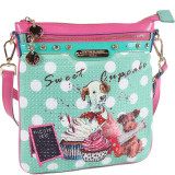 Cupcake Dog Print Cross Body