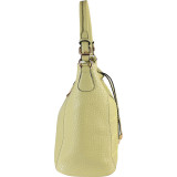 Faux Leather Zipper Closure Shoulder Handbag