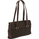 E/W 1/4 Flap Triple Compartment Shoulder Bag