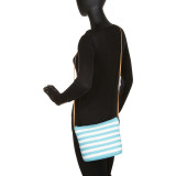 Paper Straw Stripe Crossbody