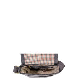 William Vertical Leather Messenger