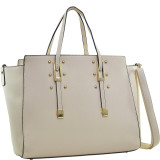 Elegant Buckle Strap Satchel