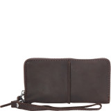 Full Grain Leather Long Shape Zipper Wallet