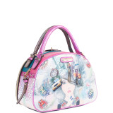 New York New York Print Bowler Bag