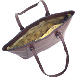 Faux Leather Buckle Strap Tote