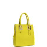 Structured Faux Leather Tote