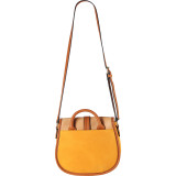 Three Tone Saddle Crossbody Handbag