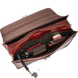 Luxurious Italian Leather Classic Briefcase