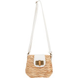 Natural Straw Mini Crossbody