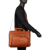 Out Of The Bag - Colombian Leather Expandable Computer Case