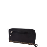 Snake Embossed Leather Wallet