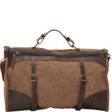 Canvas Weekend Duffle w/Leather Accent