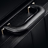Premium Leather-like Attaché, Hard-sided with Combination Locks