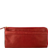 Mina Oversized Zip Around Leather Wallet