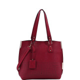 Lizzy Mazed Tote Bag with Removable Cosmetic Pouch