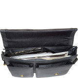 Genuine Leather Flap Messenger Bag