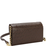 Ostrich Brights Crossbody Wallet