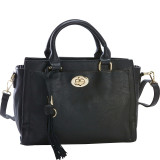 Turn-Lock Multi-Compartment Satchel