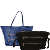 Leather Perforated Bag in a Bag