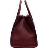 Winged Satchel with Double Zipper Pockets