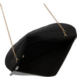 Croc Print Faux Leather Envelope Clutch