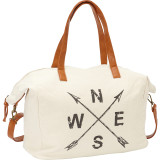 Printed Cotton Weekender Bag