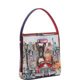 City Drive Print Shoulder Bag