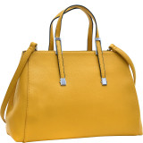 Faux Buffalo Classic Briefcase with Removable Shoulder Strap