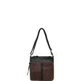 Mixed Media Leather Crossbody
