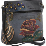 Hand Painted Leather Medium Crossbody