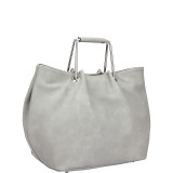 Square Handle Croc Textured Tote with Removable Shoulder Strap