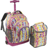 Lollipop Kids Rolling Backpack with Lunch Bag (Kids ages 3-7)