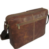 Dual Flap Leather Messenger