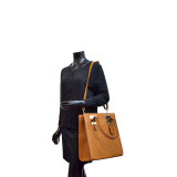 Structured Faux Leather Tote