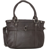 Leather Medium Tote with Detachable Strap