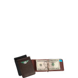 Leather Cheyenne River Leather Money Clip Wallet