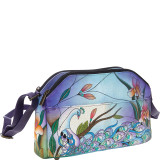 Hand Painted Multicompartment Crossbody