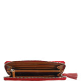 Barcelona Single Zip Gusseted Clutch Wallet