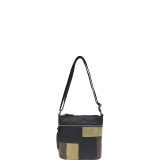 Mixed Media Leather Crossbody