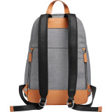 Krøyer Recycled Twill and Leather Backpack
