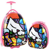 Britto Egg Shape Luggage with Backpack
