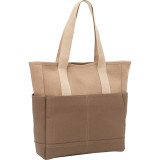 Color Block Canvas Tote