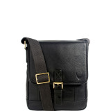 Hunter Small Leather Crossbody Messenger