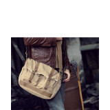 Vintage Style Large Canvas Messenger Bag