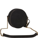 Perforated Round Crossbody with Tassel