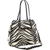 Alena Zebra Print Shoulder Bag