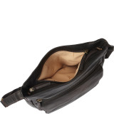 Two Top Zip Front Flap Organizer Crossbody