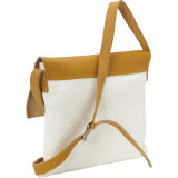 Cross Body in Canvas and Leather