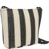 Paper Straw Stripe Crossbody