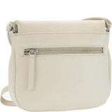 Genuine Leather Flapover Crossbody